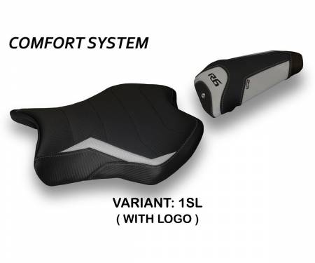 YR679A2-1SL-2 Seat saddle cover Alba 2 Comfort System Silver (SL) T.I. for YAMAHA R6 2017 > 2021