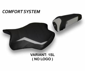 Seat saddle cover Alba 2 Comfort System Silver (SL) T.I. for YAMAHA R6 2017 > 2021