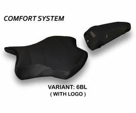 Rivestimento sella Alba 2 Comfort System Nero (BL) T.I. per YAMAHA R6 2017 > 2021