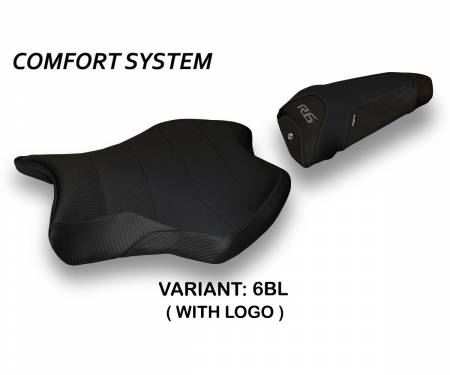 YR679A2-6BL-2 Seat saddle cover Alba 2 Comfort System Black (BL) T.I. for YAMAHA R6 2017 > 2021