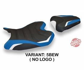 Seat saddle cover Bardi Special Color Ultragrip Blue - White (BEW) T.I. for YAMAHA R6 2008 > 2016