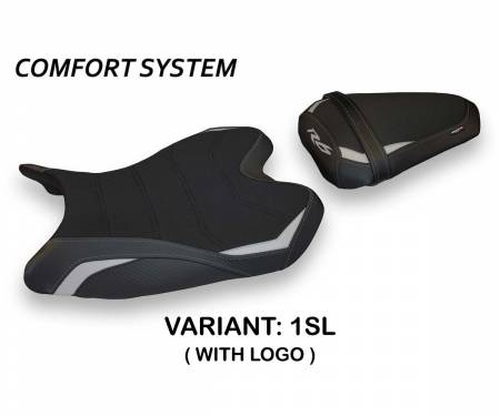 YR686P1C-1SL-3 Seat saddle cover Passavia 1 Comfort System Silver (SL) T.I. for YAMAHA R6 2008 > 2016
