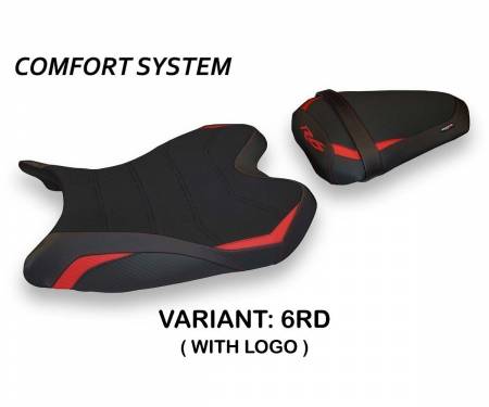 YR686P1C-6RD-3 Seat saddle cover Passavia 1 Comfort System Red (RD) T.I. for YAMAHA R6 2008 > 2016
