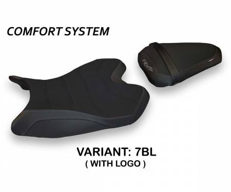 YR686P1C-7BL-3 Seat saddle cover Passavia 1 Comfort System Black (BL) T.I. for YAMAHA R6 2008 > 2016