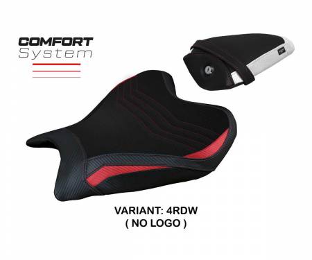 YR721TC-4RDW-2 Seat saddle cover Thera comfort system Red - White RDW T.I. for Yamaha R7 2021 > 2024