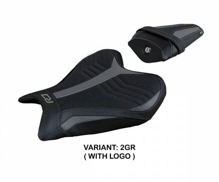 YR721TU-2GR-1 Seat saddle cover Thera ultragrip Gray GR + logo T.I. for Yamaha R7 2021 > 2024