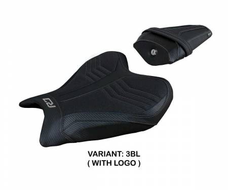 YR721TU-3BL-1 Seat saddle cover Thera ultragrip Black BL + logo T.I. for Yamaha R7 2021 > 2024