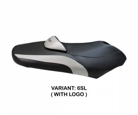 YT17A-6SL-2 Seat saddle cover Antonio Silver (SL) T.I. for YAMAHA T-MAX 2001 > 2007