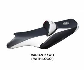 Seat saddle cover Rosario White (WH) T.I. for YAMAHA T-MAX 530 2008 > 2016