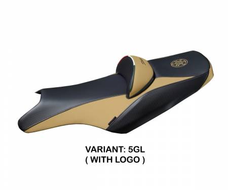 YT5862R-5GL-1 Seat saddle cover Rosario Gold (GL) T.I. for YAMAHA T-MAX 530 2008 > 2016