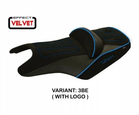 YT586A1-3BE-2 Rivestimento sella Aloi 1 Velvet Blu (BE) T.I. per YAMAHA T-MAX 500 2008 > 2016