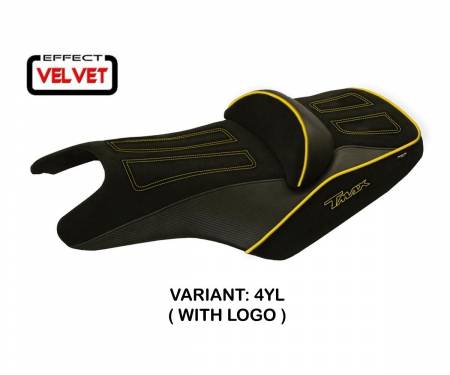 YT586A1-4YL-2 Rivestimento sella Aloi 1 Velvet Giallo (YL) T.I. per YAMAHA T-MAX 500 2008 > 2016