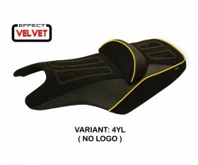 Seat saddle cover Aloi 1 Velvet Yellow (YL) T.I. for YAMAHA T-MAX 500 2008 > 2016