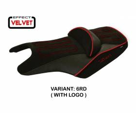 Funda Asiento Aloi 1 Velvet Rojo (RD) T.I. para YAMAHA T-MAX 500 2008 > 2016