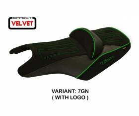 Housse de selle Aloi 1 Velvet Vert (GN) T.I. pour YAMAHA T-MAX 500 2008 > 2016