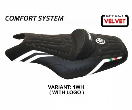 YT586IC-1WH-1 Seat saddle cover I Love Italy Comfort System White (WH) T.I. for YAMAHA T-MAX 500 2008 > 2016