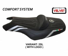 Seat saddle cover I Love Italy Comfort System Silver (SL) T.I. for YAMAHA T-MAX 500 2008 > 2016