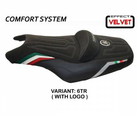 YT586IC-6TR-1 Seat saddle cover I Love Italy Comfort System Tricolor (TR) T.I. for YAMAHA T-MAX 500 2008 > 2016