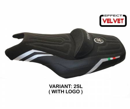 YT586I-2SL-1 Seat saddle cover I Love Italy Silver (SL) T.I. for YAMAHA T-MAX 530 2008 > 2016