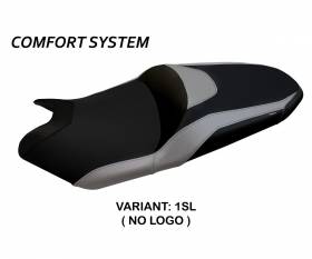 Seat saddle cover Milano 3 Comfort System Silver (SL) T.I. for YAMAHA T-MAX 530 2017 > 2020