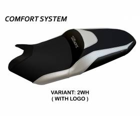 Seat saddle cover Milano 3 Comfort System White (WH) T.I. for YAMAHA T-MAX 530 2017 > 2020