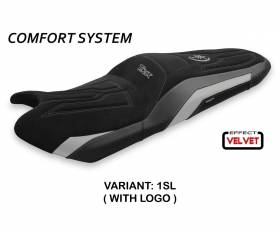 Seat saddle cover Scrutari 2 Velvet Comfort System Silver (SL) T.I. for YAMAHA T-MAX 530 2017 > 2020