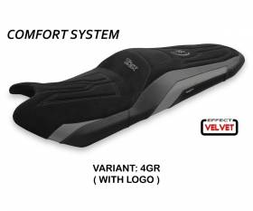 Seat saddle cover Scrutari 2 Velvet Comfort System Gray (GR) T.I. for YAMAHA T-MAX 530 2017 > 2020