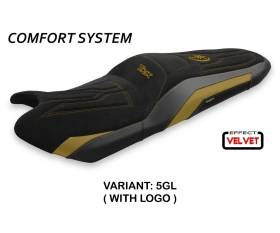 Sattelbezug Sitzbezug Scrutari 2 Velvet Comfort System Gold (GL) T.I. fur YAMAHA T-MAX 560 2017 > 2020