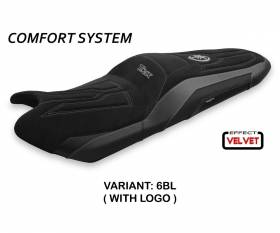 Housse de selle Scrutari 2 Velvet Comfort System Noir (BL) T.I. pour YAMAHA T-MAX 560 2017 > 2020