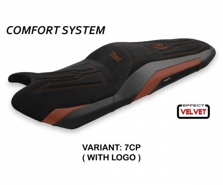 YT5S2C-7CP-1 Housse de selle Scrutari 2 Velvet Comfort System Le cuivre (CP) T.I. pour YAMAHA T-MAX 530 2017 > 2020