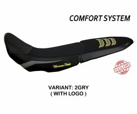 Sattelbezug Sitzbezug Gulfi Ultragrip Comfort System Grau - Gelb (GRY) T.I. fur YAMAHA TENERE 700 (sella doppia) 2019 > 2022