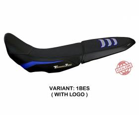 Seat saddle cover Licata Ultragrip Blue - Silver (BES) T.I. for YAMAHA TENERE 700 (sella doppia) 2019 > 2022