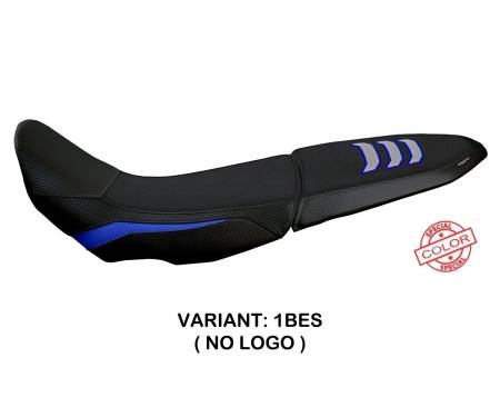 YT7DLU-1BES-2 Seat saddle cover Licata Ultragrip Blue - Silver (BES) T.I. for YAMAHA TENERE 700 (sella doppia) 2019 > 2022