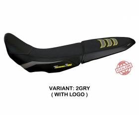 Seat saddle cover Licata Ultragrip Gray - Yellow (GRY) T.I. for YAMAHA TENERE 700 (sella doppia) 2019 > 2022