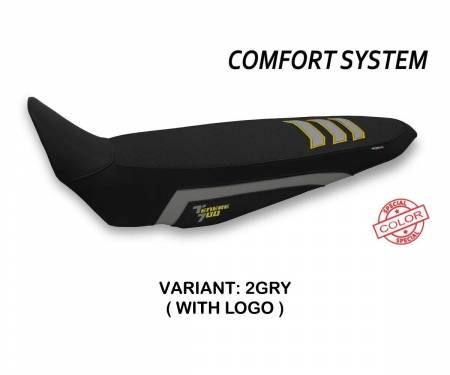 YT7LUC-2GRY-1 Seat saddle cover Liddel Ultragrip Comfort System Gray - Yellow (GRY) T.I. for YAMAHA TENERE 700 (sella intera unica) 2019 > 2022