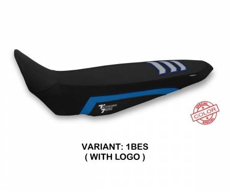 YT7TU-1BES-1 Seat saddle cover Toab Ultragrip Blue - Silver (BES) T.I. for YAMAHA TENERE 700 (sella intera unica) 2019 > 2022