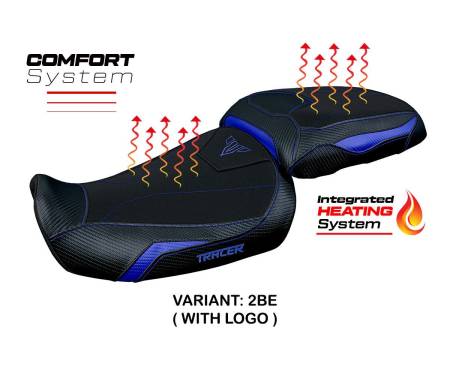 YT9GTGC-2BE-1-HS Seat saddle cover Heating Comfort System Blue BE + logo T.I. for YAMAHA TRACER 9 / 9 GT 2021 > 2023