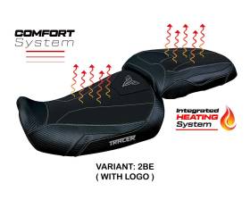 Seat saddle cover Heating Comfort System Black BL + logo T.I. for YAMAHA TRACER 9 / 9 GT 2021 > 2023