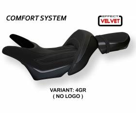 Sattelbezug Sitzbezug Odessa Velvet Comfort System Grau (GR) T.I. fur YAMAHA V-MAX 1700 2008 > 2017