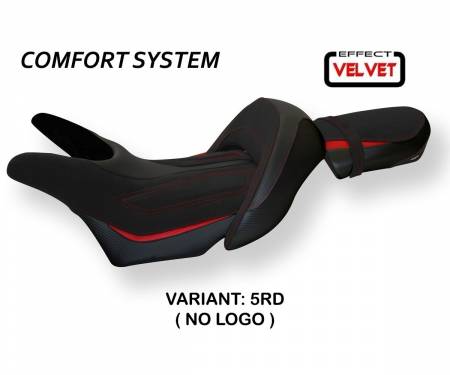 YVM17OC-5RD-2 Seat saddle cover Odessa Velvet Comfort System Red (RD) T.I. for YAMAHA V-MAX 1700 2008 > 2017