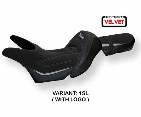 YVM17O-1SL-1 Seat saddle cover Odessa Velvet Silver (SL) T.I. for YAMAHA V-MAX 1700 2008 > 2017