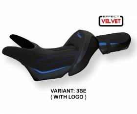 Seat saddle cover Odessa Velvet Blue (BE) T.I. for YAMAHA V-MAX 1700 2008 > 2017
