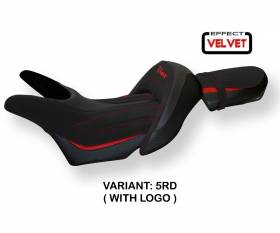 Seat saddle cover Odessa Velvet Red (RD) T.I. for YAMAHA V-MAX 1700 2008 > 2017