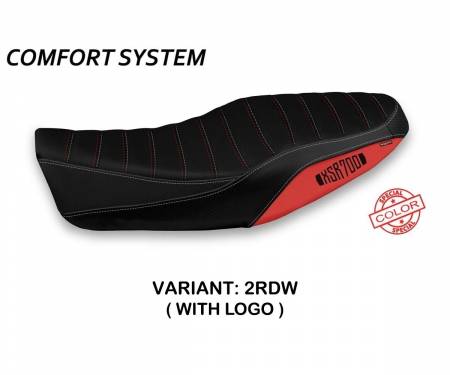 YXRTDS-2RDW-2 Sattelbezug Sitzbezug Dagda Special Color Comfort System Rot - Weiss (RDW) T.I. fur YAMAHA XSR 700 2016 > 2020