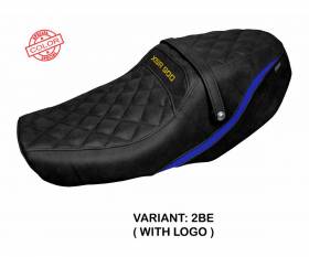 Seat saddle cover Adeje special color Blue BE + logo T.I. for Yamaha XSR 900 2022 > 2024