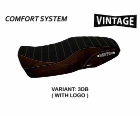 Housse de selle Portorico 1 Vintage Comfort System Brun (DB) T.I. pour YAMAHA XSR 900 2016 > 2020
