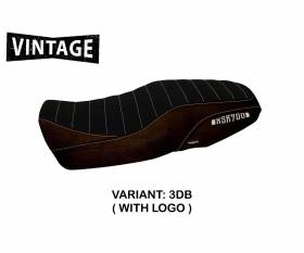 Seat saddle cover Portorico 1 Vintage Brown (DB) T.I. for YAMAHA XSR 900 2016 > 2020