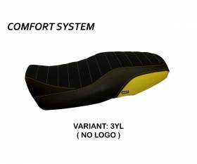 Seat saddle cover Portorico 5 Comfort System Yellow (YL) T.I. for YAMAHA XSR 900 2016 > 2020