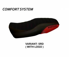 Seat saddle cover Portorico 5 Comfort System Red (RD) T.I. for YAMAHA XSR 900 2016 > 2020