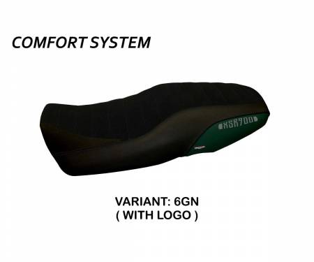 YXSR9P5C-6GN-1 Seat saddle cover Portorico 5 Comfort System Green (GN) T.I. for YAMAHA XSR 900 2016 > 2020